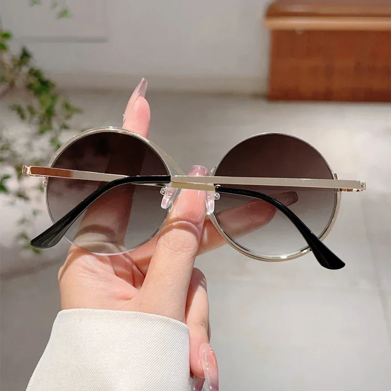 Women's Round Gradient Chic Sunglasses