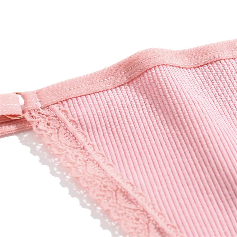 Women's Cotton Thongs 4-Piece Set - Adjustable Waistband Low-Rise Underwear