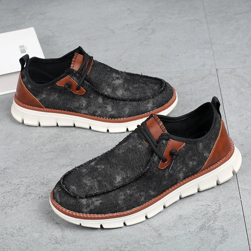 Men's Casual  Slip-on Canvas Flat Loafer Shoes
