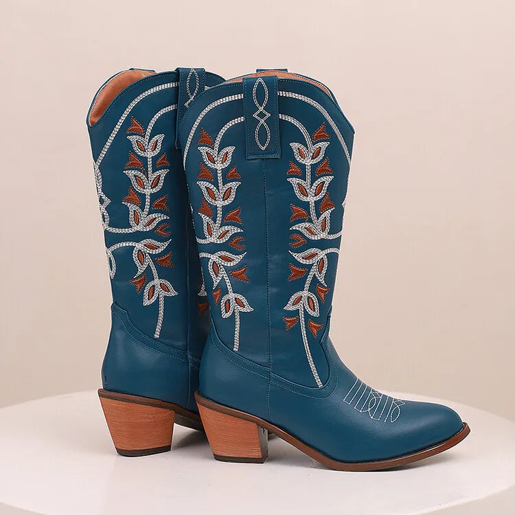 Colour Block Totem Print Chelsea Boots