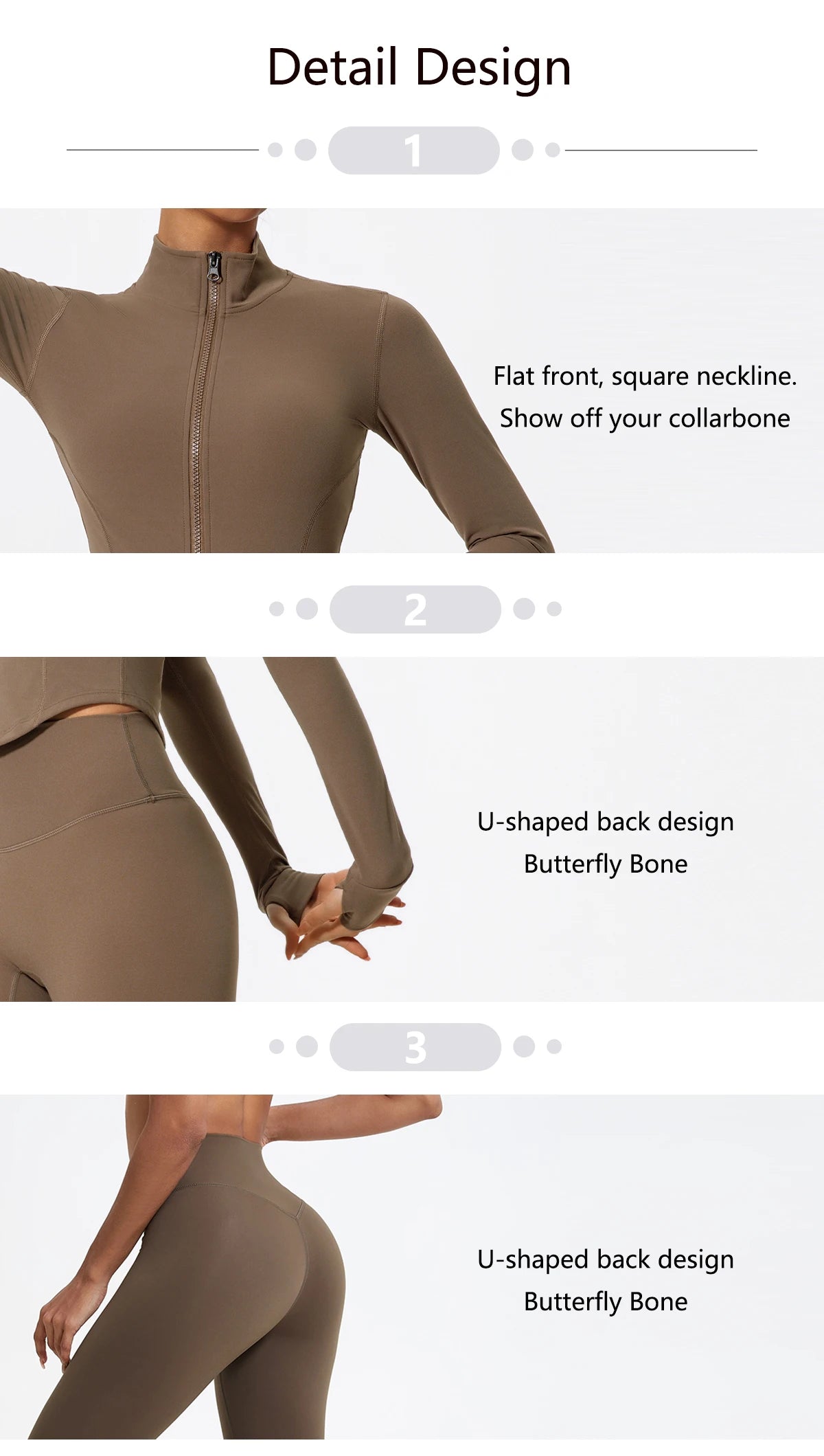 Ultra-Soft 2-Piece Gym Set - Long Sleeve Jacket & High Waist Leggings