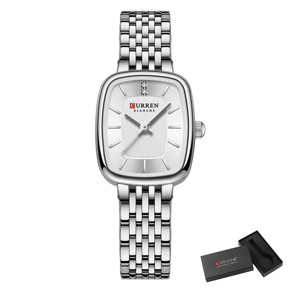 Luxury Women's Waterproof Watch - Stainless Steel Band Quartz Wristwatch