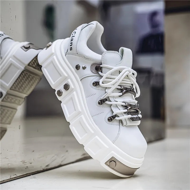 Men's Metal Punk Platform Shoes