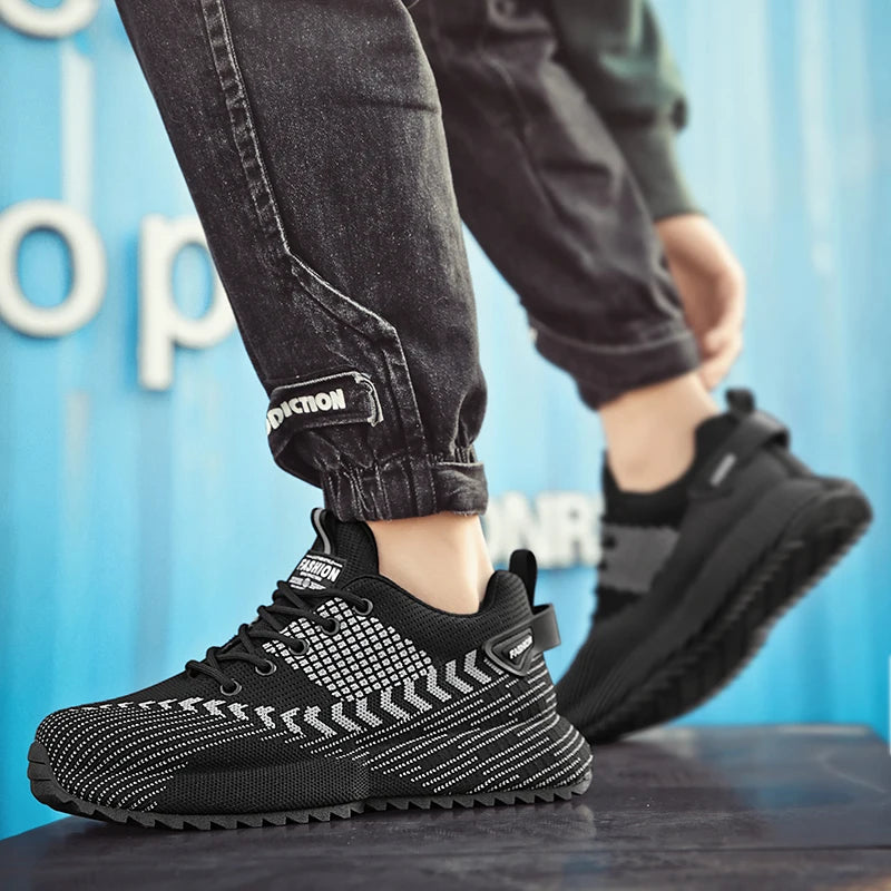 Men's Casual Platform Sports Shoes Breathable Sneakers