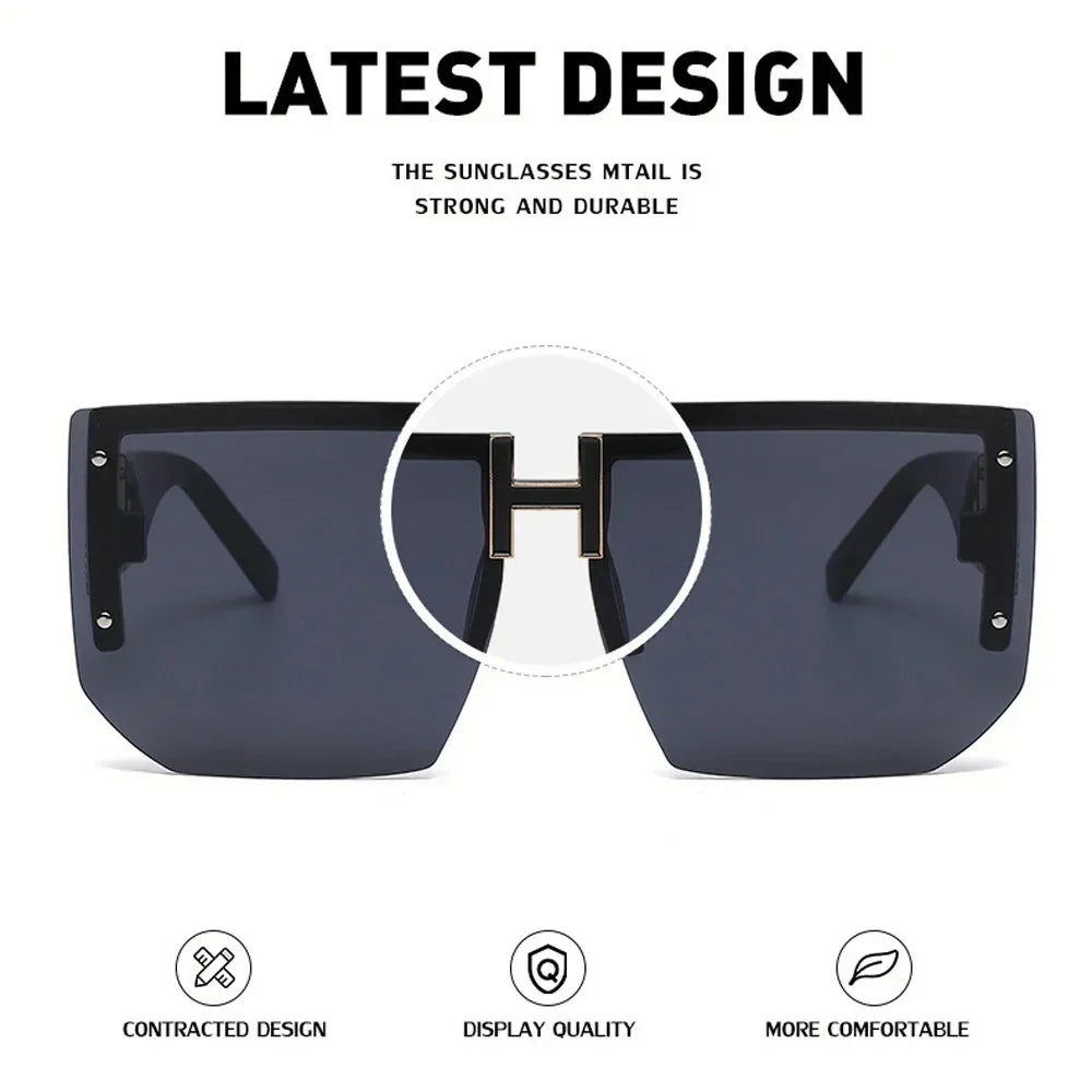 Women's Rimless Square Sunglasses