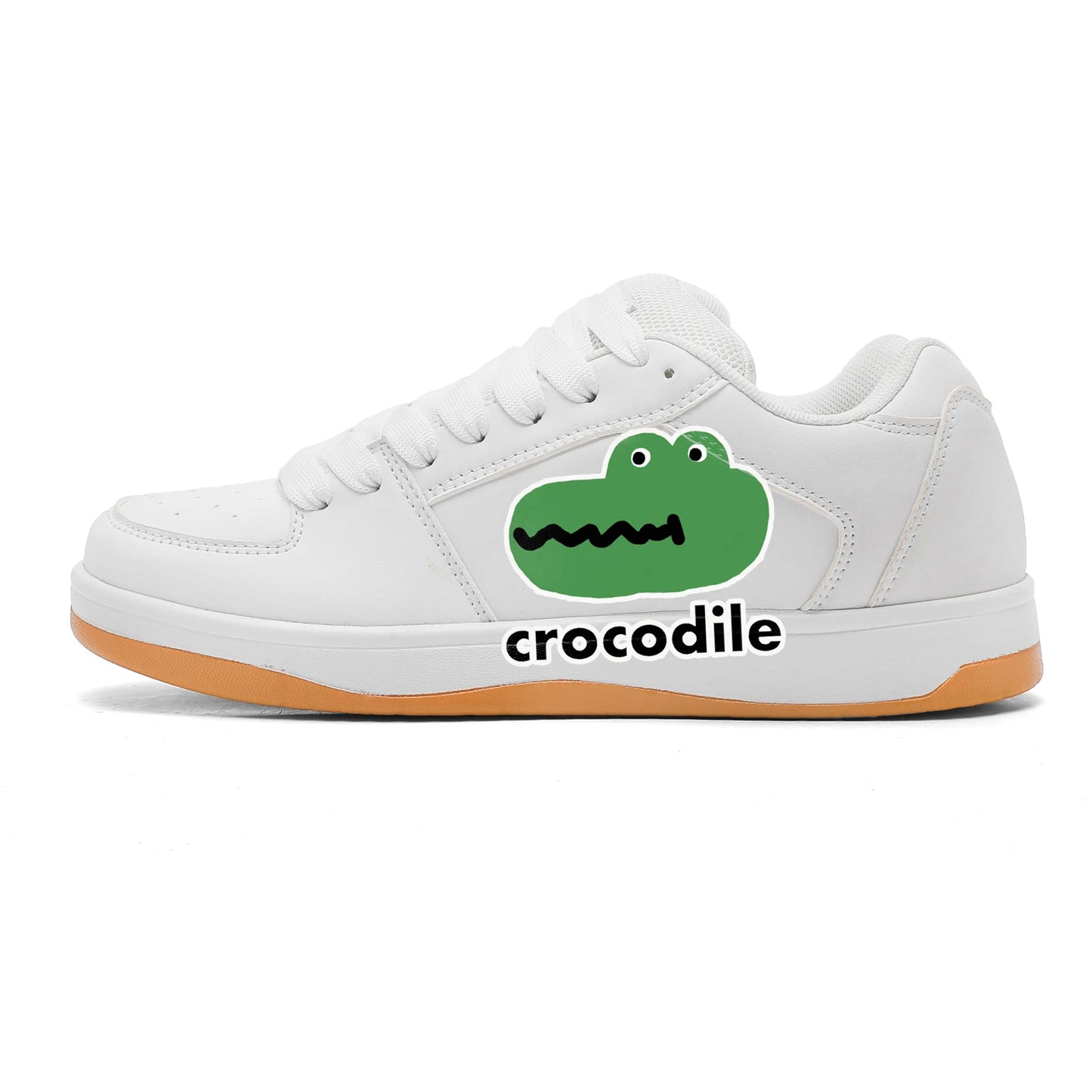 Men's Casual Sneakers Creative Crocodile Prints Flats Shoes Skateboard Tennis Sport Running Trainers