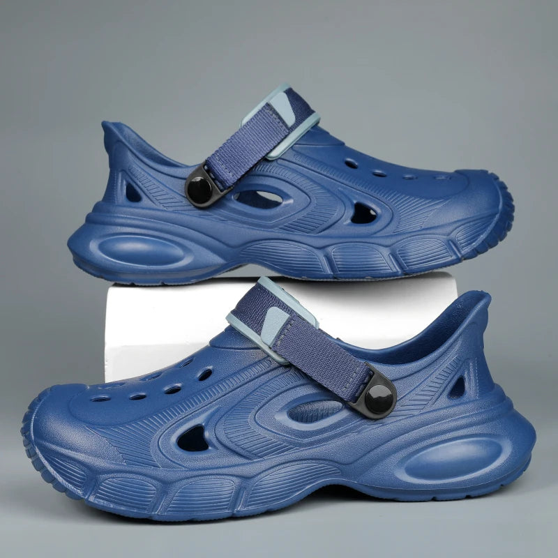 Men's Summer Sandals Platform Outdoor Quick Dry Beach Wading Clogs Water Non-Slip Shoes
