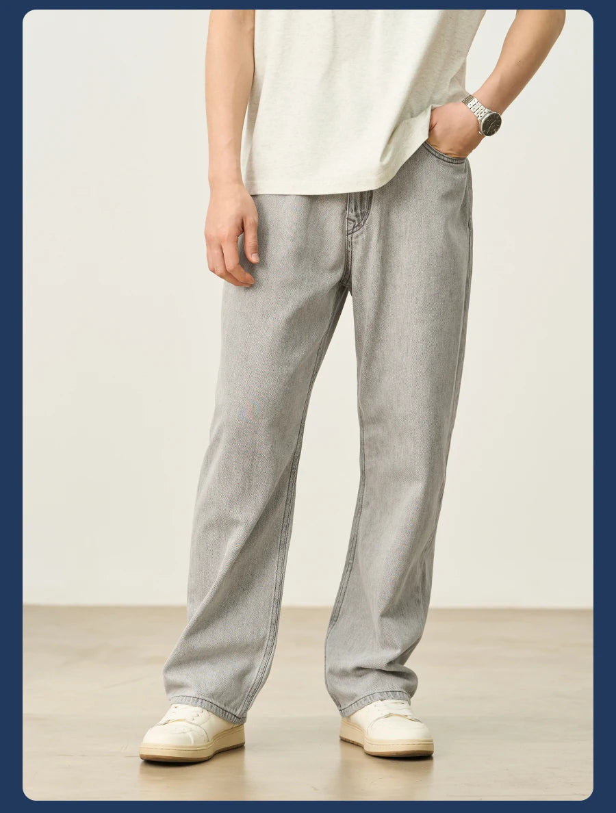 Men's Oversized Baggy Jeans - Soft Comfortable Denim