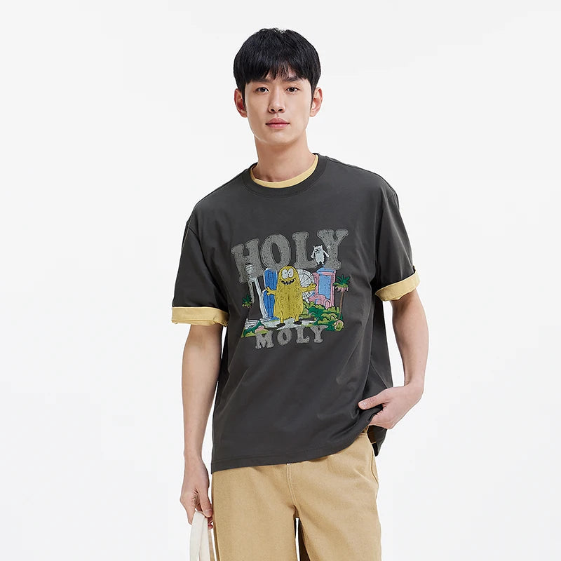 Men's Quick Dry T-Shirt - Bacteriostatic Cool Feeling Summer Tee with Fun Print