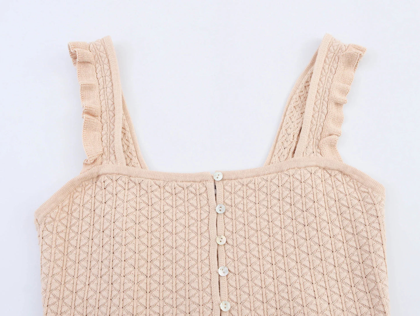 Square Neck Knitted Cami Top