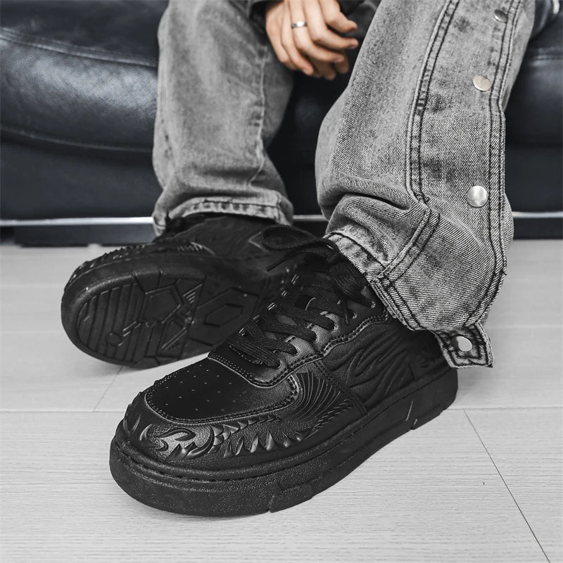 Men's Casual Platform Trainers Sneakers