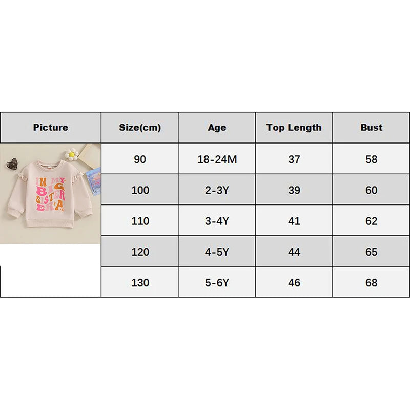 0-6Y Girl Sweatshirt/Romper Ruffles Long Sleeve Colourful Letter Print Jumpsuits Babygrow