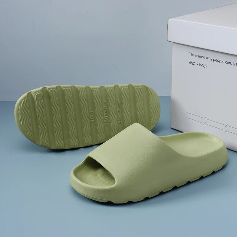 Men's Summer Slippers Beach Sandals  Light Soft Comfortable Non-slip Casual Slides