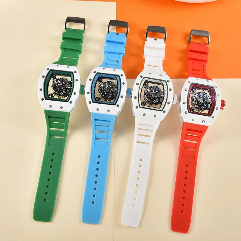 Men's Quartz Wristwatch - Waterproof Luminous Transparent Design