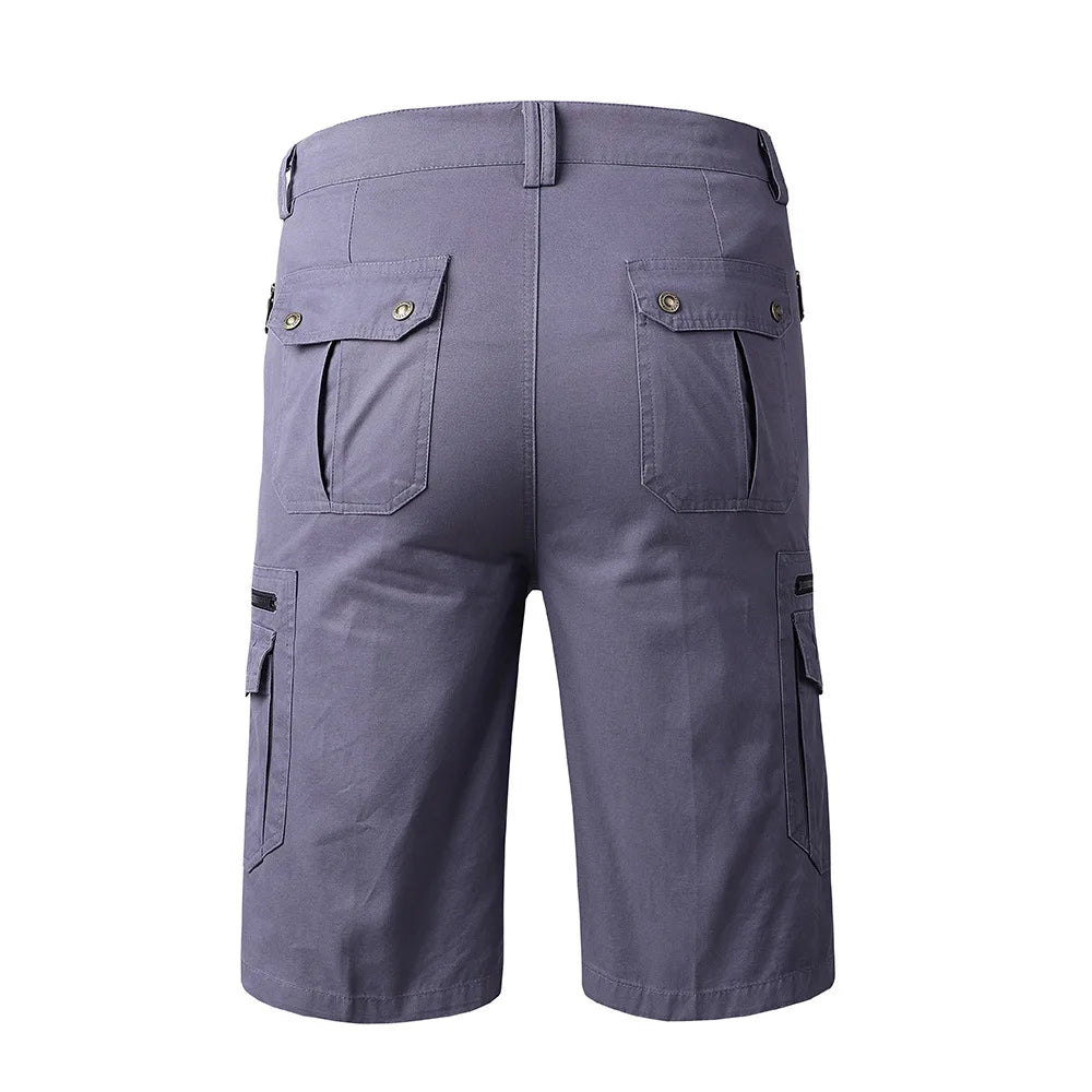 Men's Summer Cotton Multi Pocket  Cargo Shorts