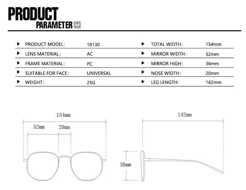 Retro Sunglasses - UV400 Protection Driving Eyewear for Men & Women