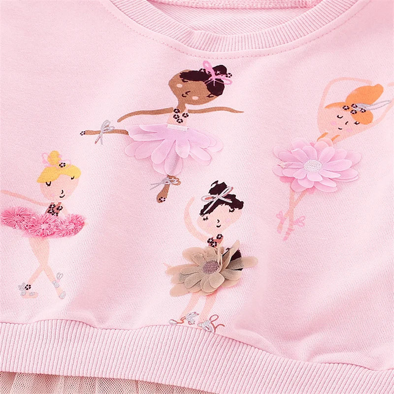 2-7T Children's Girl's Fairy Applique Sweatshirt