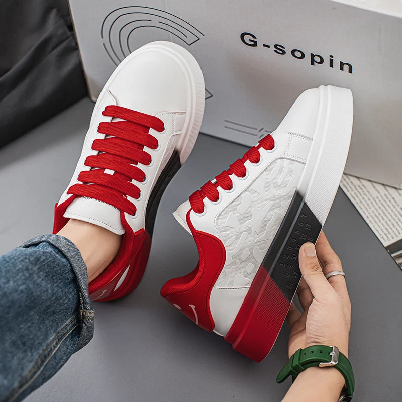 Men's Casual Platform Skateboard Tennis Sports Comfortable Vulcanized Sneakers