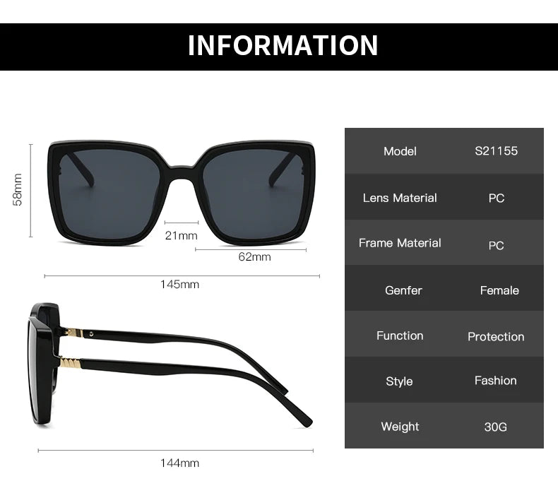 Y2K Vintage Square Sunglasses - 3 Pack Retro Driving UV400 Unisex Eyewear