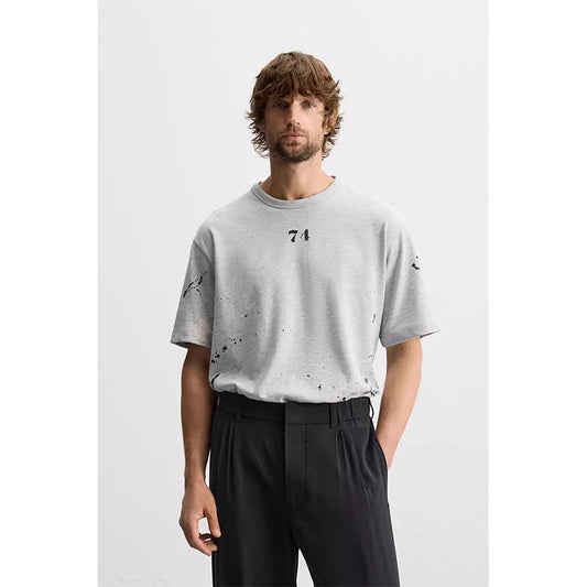 Men's Summer American Street Print Short Sleeve T-Shirt