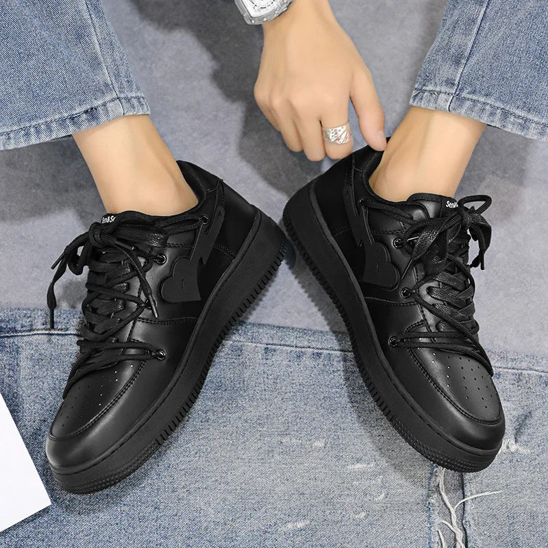 Men's Casual Creative Heart Tennis Sport Running Skateboard  Sneakers Walking Jogging Trainers