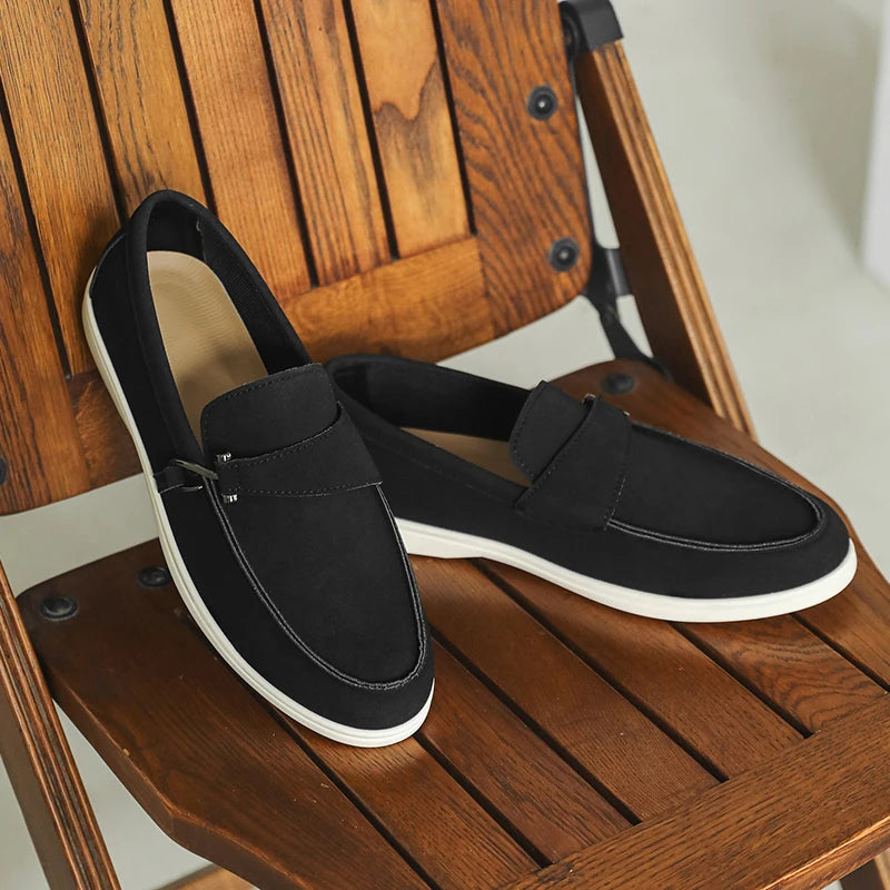 Men's Autumn Slip-On Loafers - Comfortable Soft Tennis & Driving Shoes