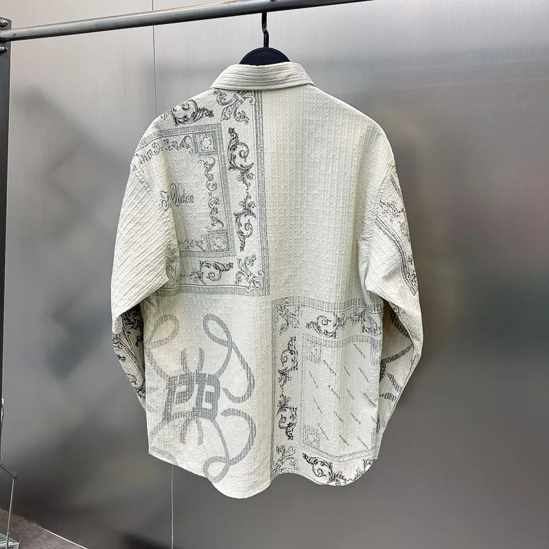 Men's Digital Print Casual Shirt - Loose Fit