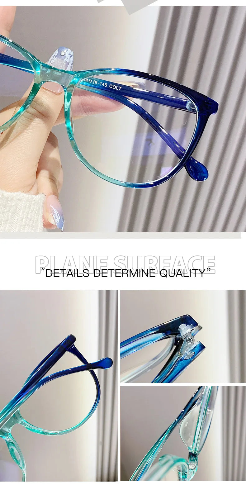 Retro Transparent Fashion Glasses - Anti Blue Light Eyeglass Frame