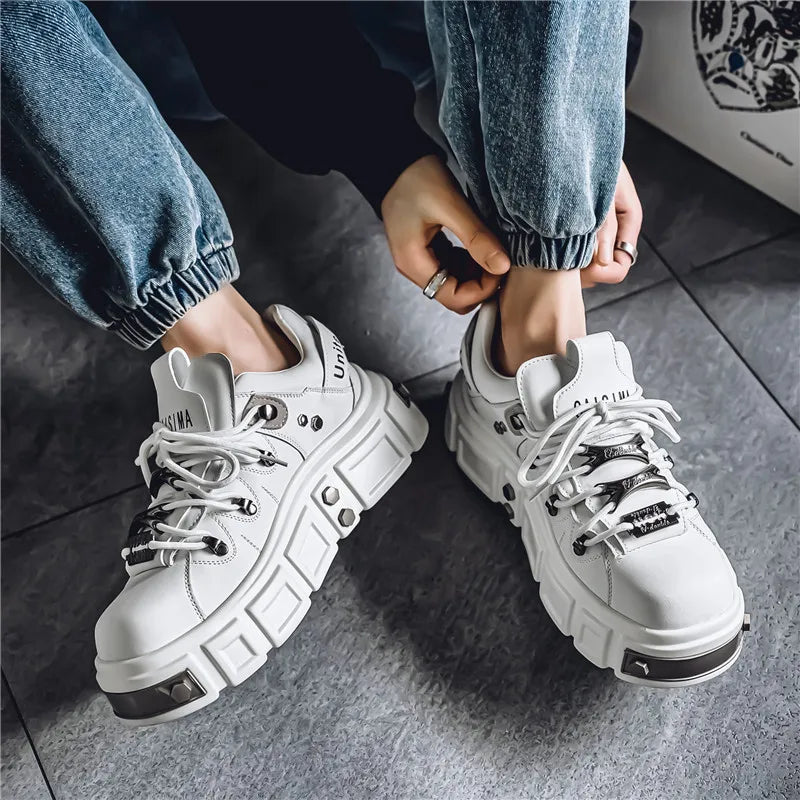 Men's Metal Punk Platform Shoes