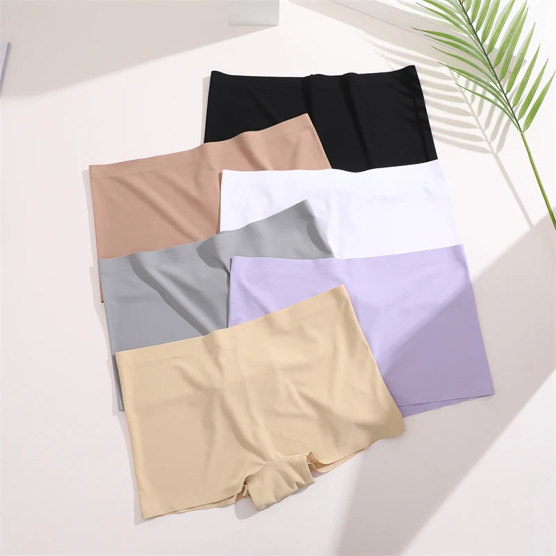 Women's Seamless Stretch Bodyshorts Low-Waist Breathable Underwear Comfortable Lingerie