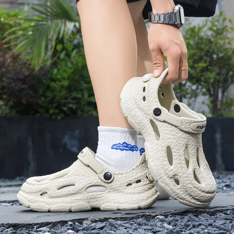 Men's Summer Slippers Platform Sandals Clogs Waterproof Beach Slippers Flip Flops Slides