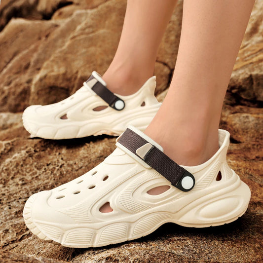 Men's Summer Sandals Platform Outdoor Quick Dry Beach Wading Clogs Water Non-Slip Shoes