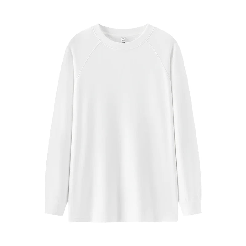 Women's Mid Length Thermal Top - Loose Fit Raglan Sleeve Fleece Lined