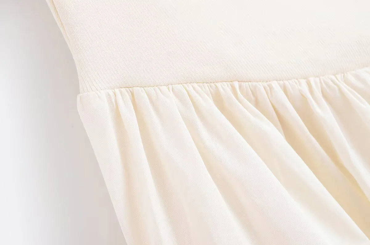 White Suspender Maxi Dress - French Style Casual Summer Dress