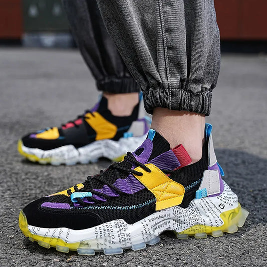 Men's Casual Sneakers | Chunky Sport Running Shoes | Non-slip Platform Shoes