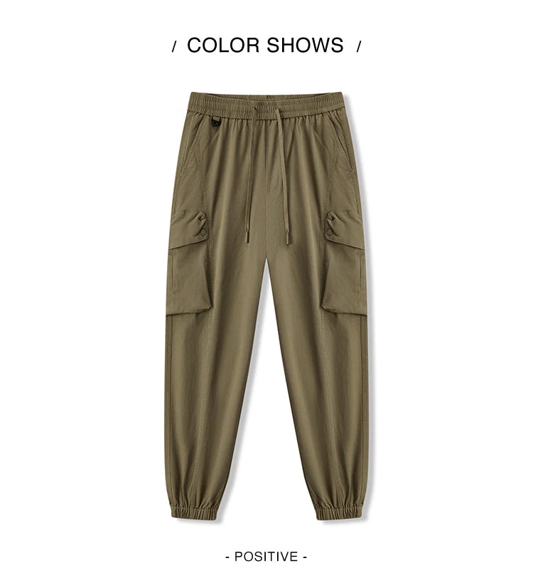 Loose Fit Cargo Jogger Pants - Trendy Streetwear Long Trousers
