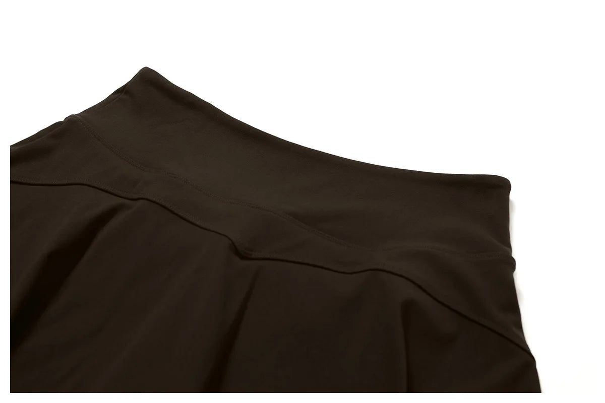 High Waist Sports Skirt - Quick Dry Yoga Skirt with Lined Shorts