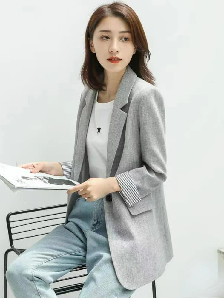 Women's Long Sleeve Spring Casual Blazer