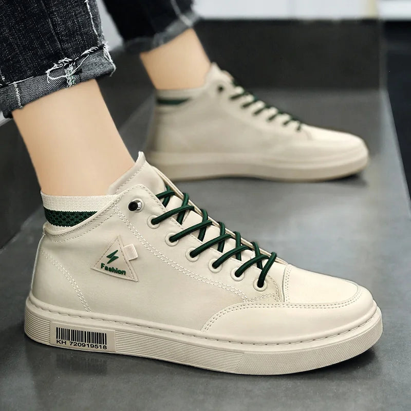 Simple Design Casual Sneakers - Men's Flat Skateboard & Running Trainers