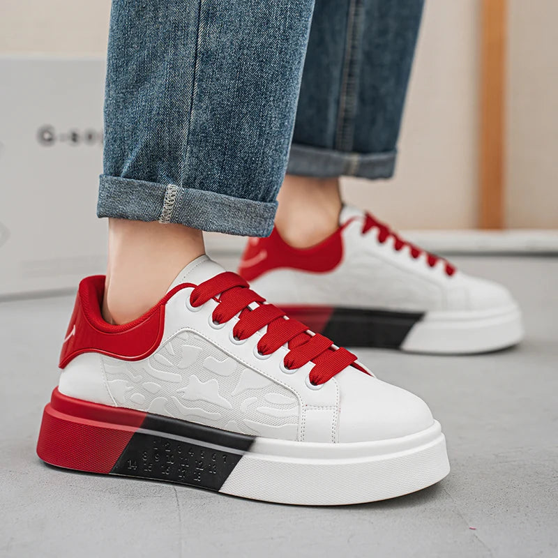 Men's Casual Platform Skateboard Tennis Sports Comfortable Vulcanized Sneakers