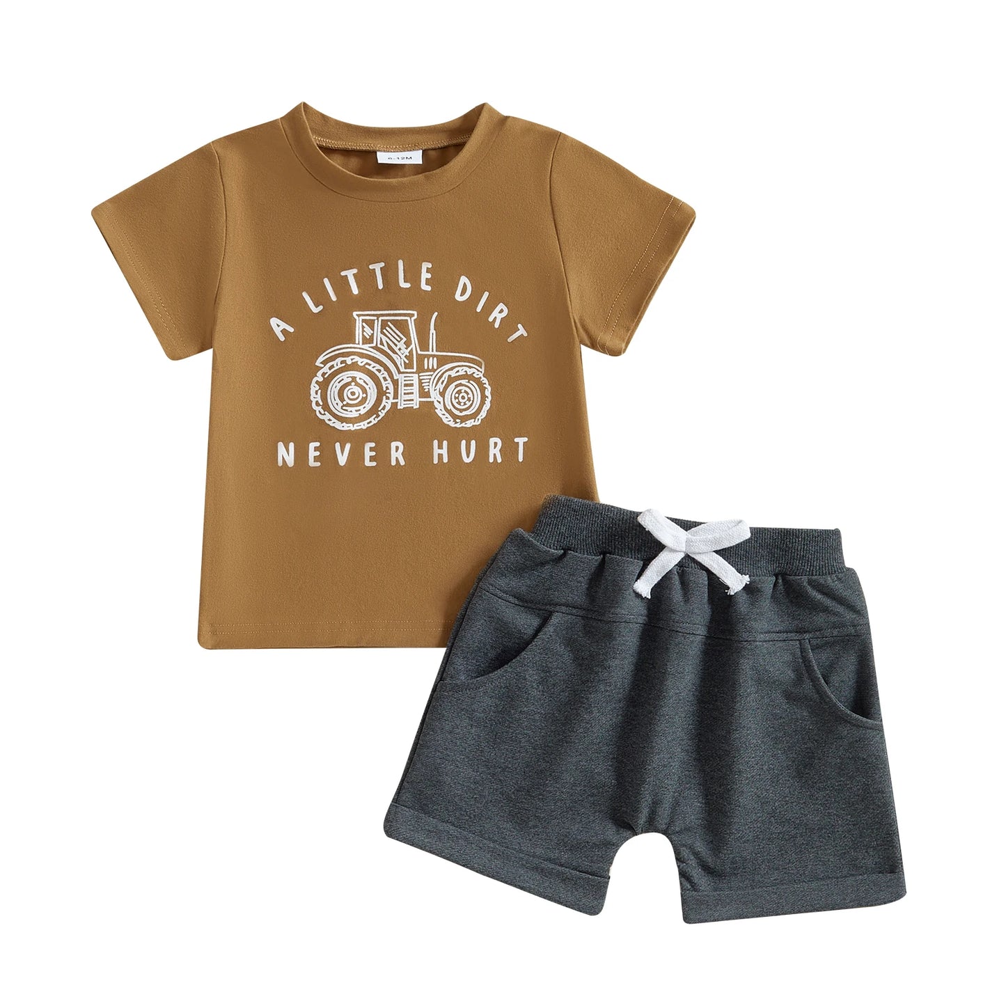 0-4Y Infant Baby Boys Summer Casual Clothes Set Cartoon Letter Print Short Sleeve T Shirt and  Shorts