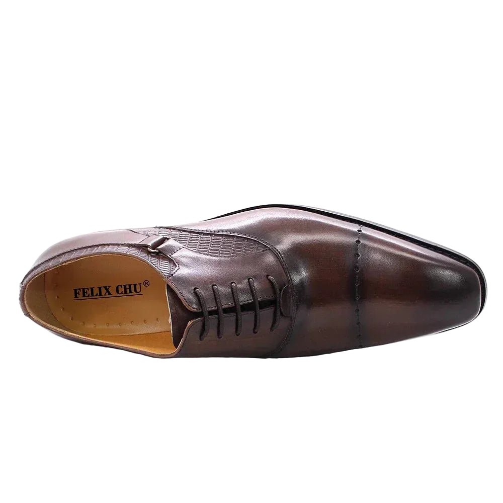 Men's Genuine Calfskin Oxford Dress Shoes - Cap Toe