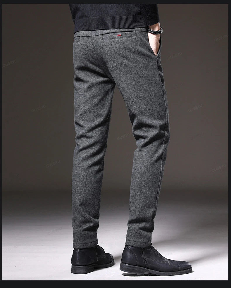 Men's Stretch Thick Cotton Trousers