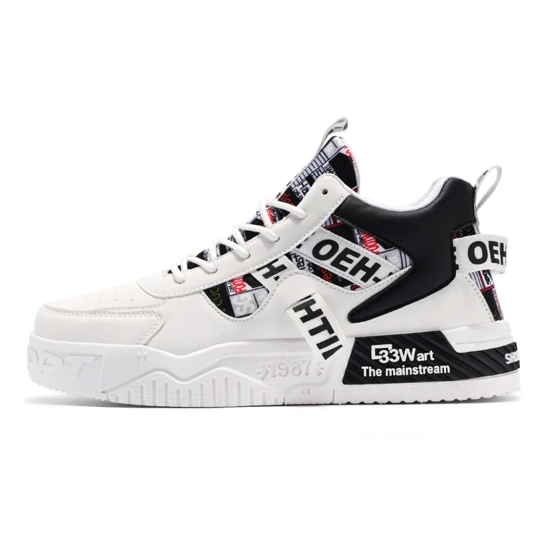 Men's Casual Versatile   Sports Lace Up Vulcanized Sneakers