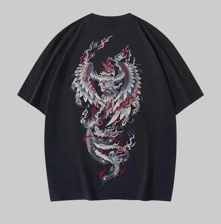 Phoenix Embroidered T-Shirt