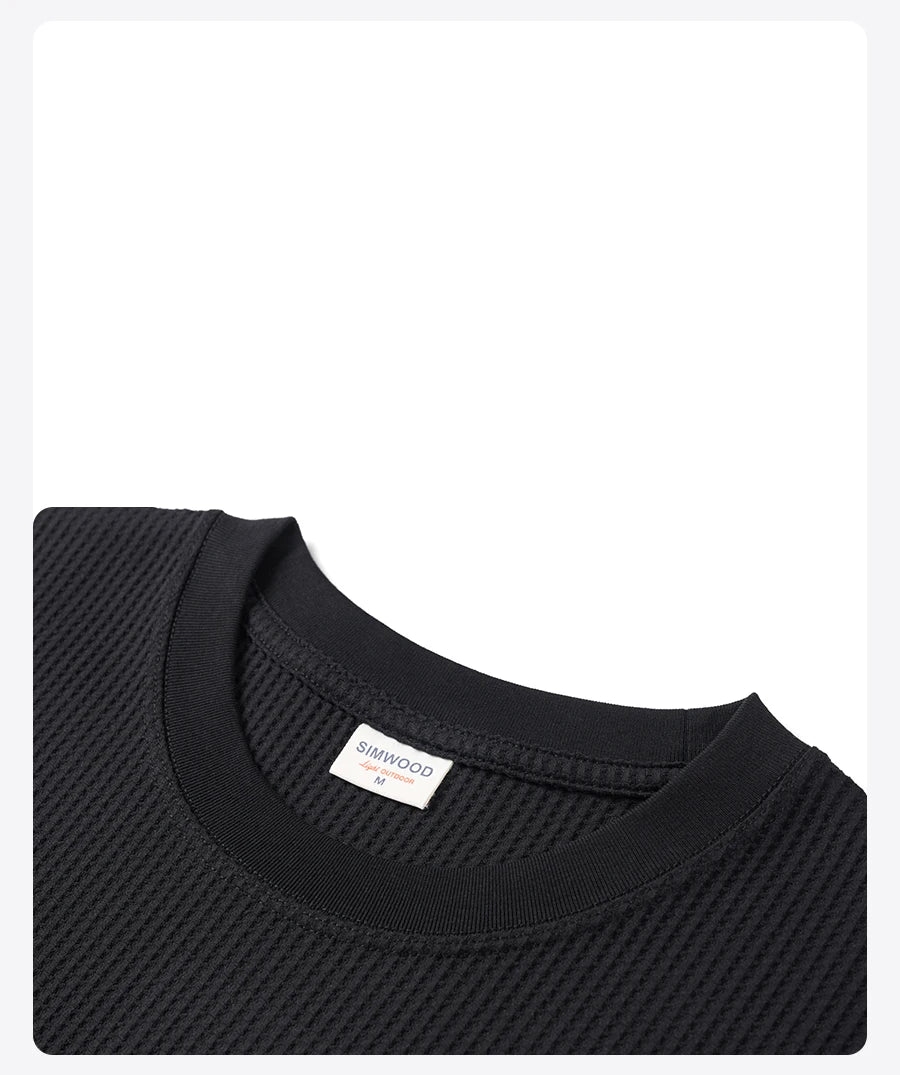 Men's Quick-Dry Sports T-Shirt - 200gsm Waffle Texture Athletic Top