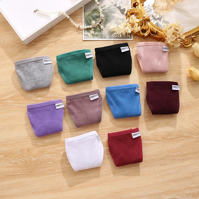 Cotton Thongs 3-Pack Set - Low-Rise Comfortable Underwear