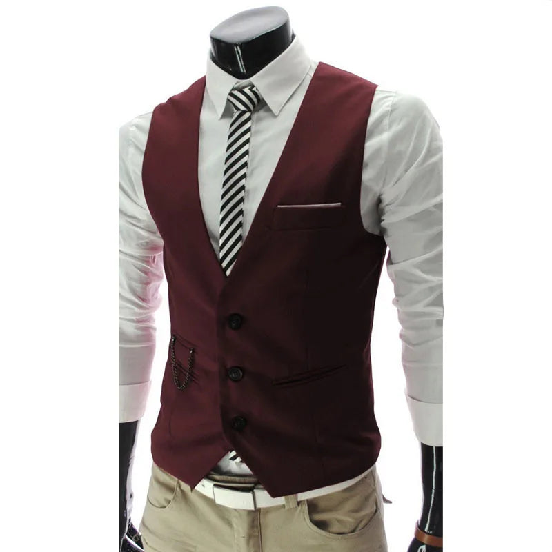 Men Sleeveless Waistcoat