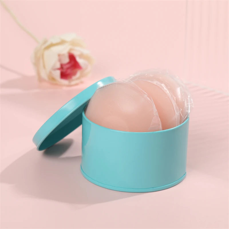 Invisible Push-Up Bra 5-Pairs Set - Self-Adhesive Backless Strapless Silicone Nipple Covers