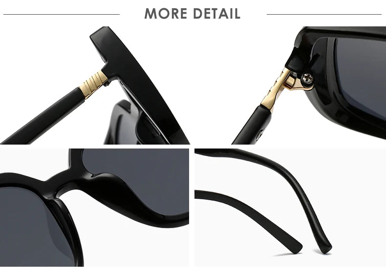 Y2K Vintage Square Sunglasses - 3 Pack Retro Driving UV400 Unisex Eyewear